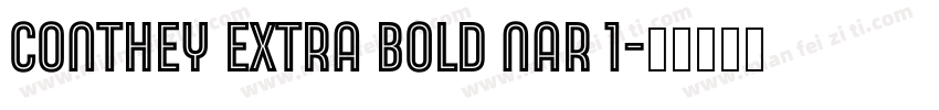 conthey extra bold nar 1字体转换